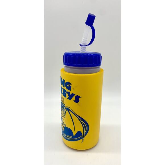 Vintage Flying Monkey Saloon Duval Street Key West Travel Cup W/ Straw - Picture 5 of 7